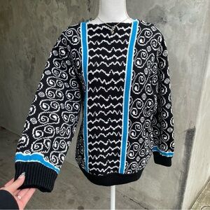 Vintage 80s Funky Abstract Sweater